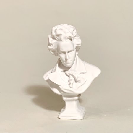 베토벤 석고조각상 (양면입체형) 1구 - 석고방향제 캔들 입체몰드 음악가 미니오브제