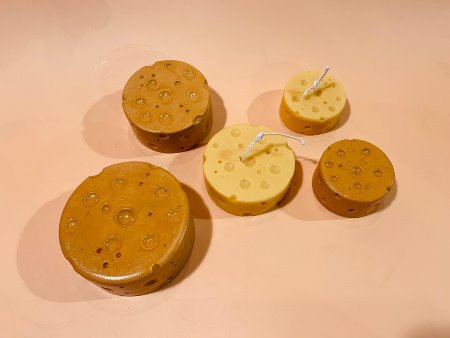 원형 말랑 치즈몰드 (소) 1구 - 미니 비누 수제몰드 캔들 양초 석고방향제 실리콘 캐릭터 입체