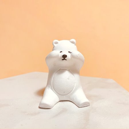 울고있는 북극곰 몰드 1구(입체) - 석고방향제 캔들 3D 동물몰드