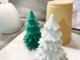 크리스마스 트리 5단몰드(입체1구) - 석고방향제 몰드 수제비누 만들기 캔들 실리콘틀