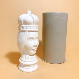 A타입 체스말 퀸 (입체) - 석고방향제 미니조각상 인테리어 오브제 캔들 체스몰드