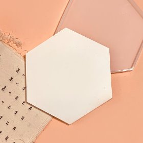 육각형 민무늬 타블렛몰드 - 트레이 석고방향제 전시용 오브제 실리콘몰드