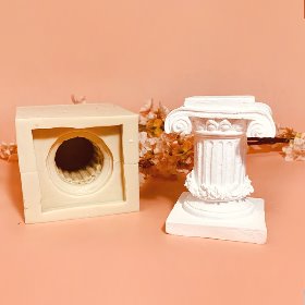 웅장한 로마 신전기둥 (중) - 양면입체 석고 빈티지 앤틱 소품몰드