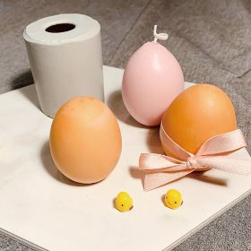 (초초초특가)부활절 달걀 입체몰드 (1구) - 수제 실리콘 캔들 비누 계란몰드 석고방향제