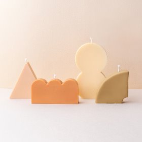 [금형] 2탄 기하학 오브제 몰드 (4type) - 금형 도형 캔들몰드