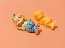 단잠자는 인어공주 3D입체 - 수제비누몰드 석고방향제 양초 캔들 캐릭터실리콘몰드