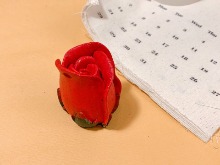 청초해 장미꽃 한송이 실리콘몰드 - 석고방향제 장미몰드