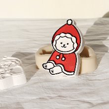 무쿠무쿠 빨간망토 비숑 크리스마스 실리콘몰드 - 석고방향제 캔들몰드