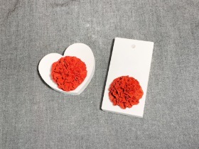 (43mm)사랑해요 주름꽃 미니카네이션 3호 - 양초캔들 비누데코 장식 석고방향제 몰드